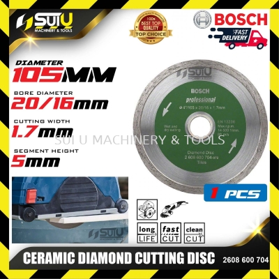 BOSCH 2608600704 4" Diamond Cutting Disc for Ceramic