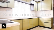 PYRAMID SAND 4G GLASS DOOR Aluminium kitchen cabinet
