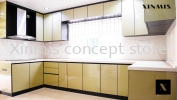 PYRAMID SAND 4G GLASS DOOR Aluminium kitchen cabinet