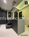 Matte Black Aluminium Kitchen - Nova Saujana BLACK MATTE MATTE DOOR Aluminium kitchen cabinet