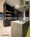 Matte Black Aluminium Kitchen - Nova Saujana BLACK MATTE MATTE DOOR Aluminium kitchen cabinet