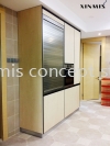 WOOD GRAIN MATTE DOOR Aluminium kitchen cabinet