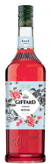 GIFFARD ROSE SYRUP 1L FRUITS AND PLANTS Syrups Beverage