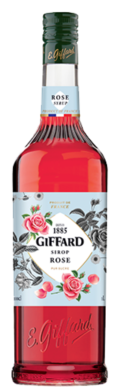 GIFFARD ROSE SYRUP 1L