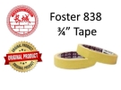 Foster Brand 838*High Temp Masking Tape *16.5mmx14m (3/4'') - 1 Roll Tapes & Sandpapers Car Paint