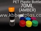 PET Plastic Bottle 70ML(Amber) BOTTLE PLASTIC BOTTLE /BALANG