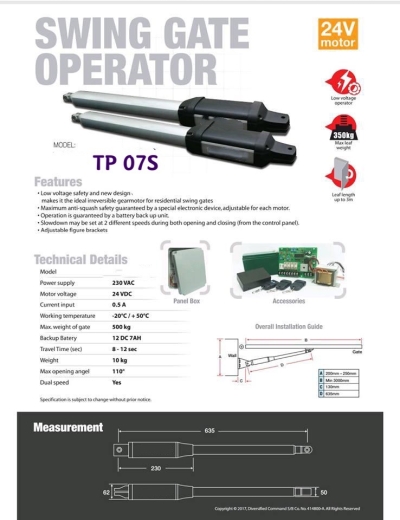 Smart Autogate Fullset Top System Supply & Installation KL Selangor Malaysia Model:TP07s 