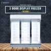 Silver 3 Door Display Freezer (Premium) Freezer Premium Display Series Display Series