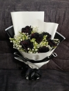 Black Rose Bouquet HB1122 floristkl Coloring Rose Hand Bouquet