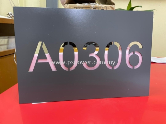 Laser Cut Metal Signage - Door Number Plate