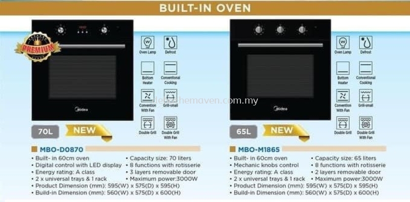 MIDEA-BUILT-IN OVEN Range