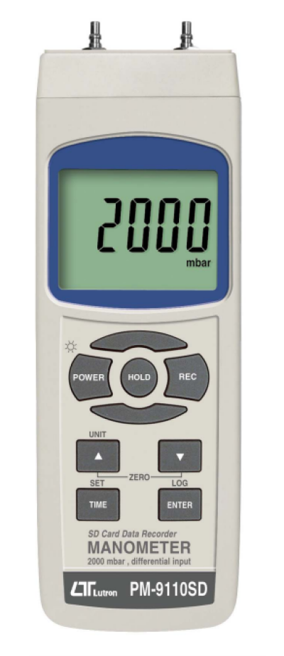 LUTRON PM-9110SD MANOMETER,2000 mbar