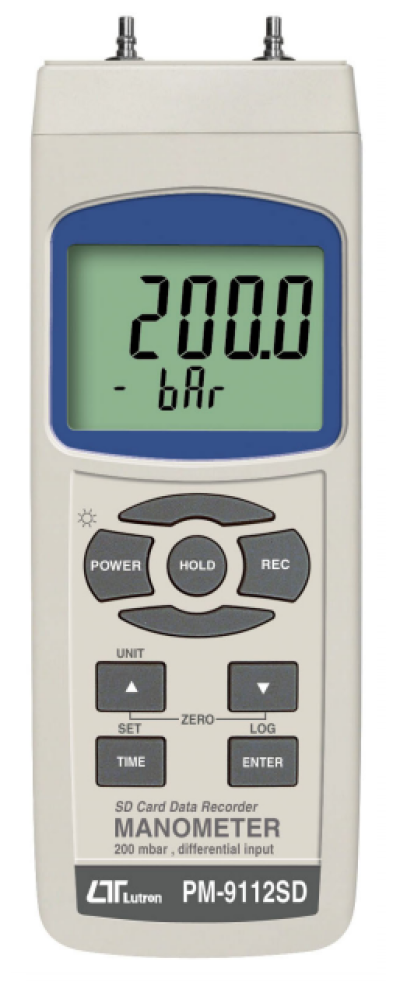 LUTRON PM-9112SD MANOMETER ,200 mbar