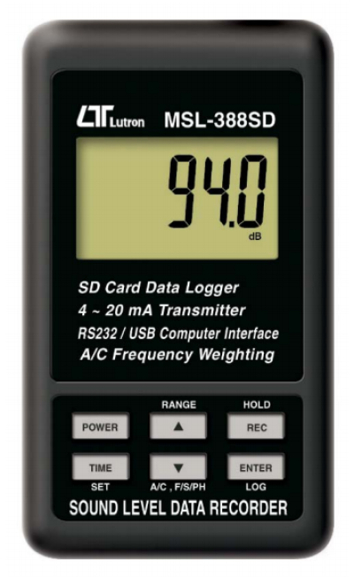 LUTRON MSL-388SD SOUND LEVEL DATA RECORDER