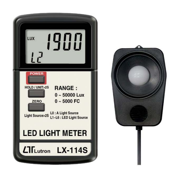 lutron lx-114s led light meter