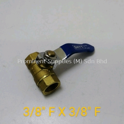 33FF | Brass Ball Valve | Big Handle | 3/8'' Female Thread x 3/8'' Female Thread 