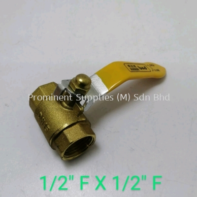 44FF | Brass Ball Valve | Big Handle | 1/2'' Female Thread x 1/2'' Female Thread 