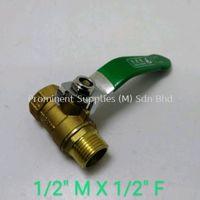 44MF | Brass Ball Valve | Big Handle | 1/2'' Male Thread x 1/2'' Female Thread 