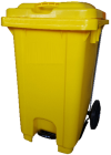 Clinical Waste Yellow Pedal Bin Bio Hazard Bin Clinical Waste Tong Sampah 