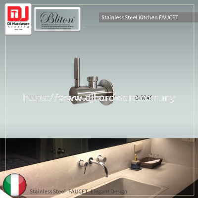 BLITON STAINLESS STEEL KITCHEN FAUCET ITALY ELEGANT DESIGN B 3046  (CTRIUMP)