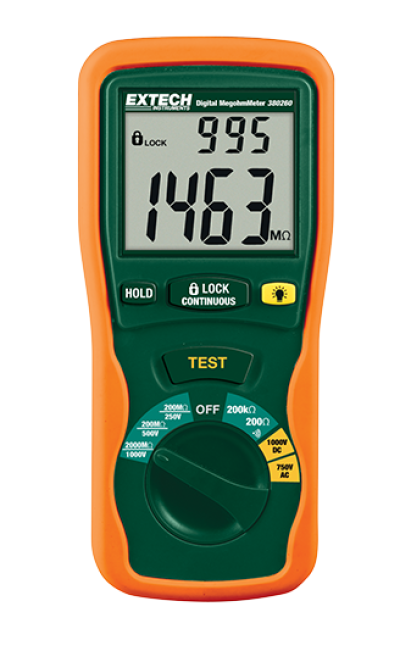 EXTECH 380260 : Autoranging Digital Megohmmeter