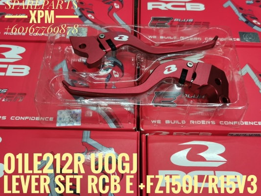 BRAKE & CLUTCH LEVER SET RCB E+ FZ150I NEW /R15V3 RED 01LE212R IIEE