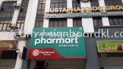 Farmasi Pharmart Aluminium Ceiling Trism Casing 3d Led Frontlit Lettering Signage Signboard at Klang Kuala Lumpur Puchong Shah Alam Keeping  Aluminum Ceiling Trim Casing 3D Box Up Signboard