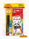 NIKKI STATIONERY SET 9IN1 WITH COLOUR PENCIL Nikki Stationery Set Stationery & Craft