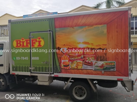 ayam wira truck lorry sticker signage signboard at klang kuala lumpur shah alam puchong kepong subang