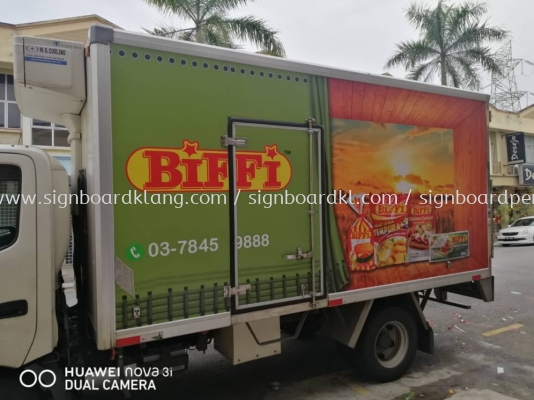 ayam wira truck lorry sticker signage signboard at klang kuala lumpur shah alam puchong kepong subang