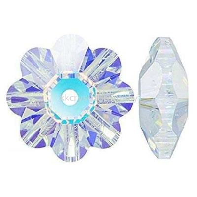 SW 3700 Margarita Flower, 8mm, Crystal AB (001AB), 4pcs/pack