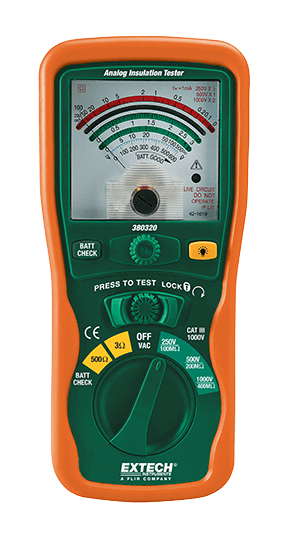 EXTECH 380320 : Analog Insulation Tester