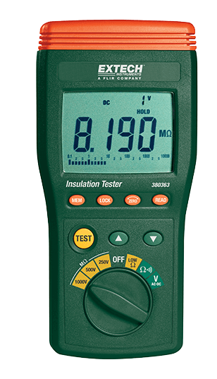 extech 380363 : digital high voltage insulation tester