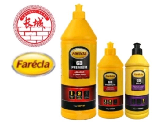 FARECLA G3 Premium Abrasive Compound G3P506 (Stage1+2)/ WAX Premium Liquid Protection G3W501 (Stage 3)