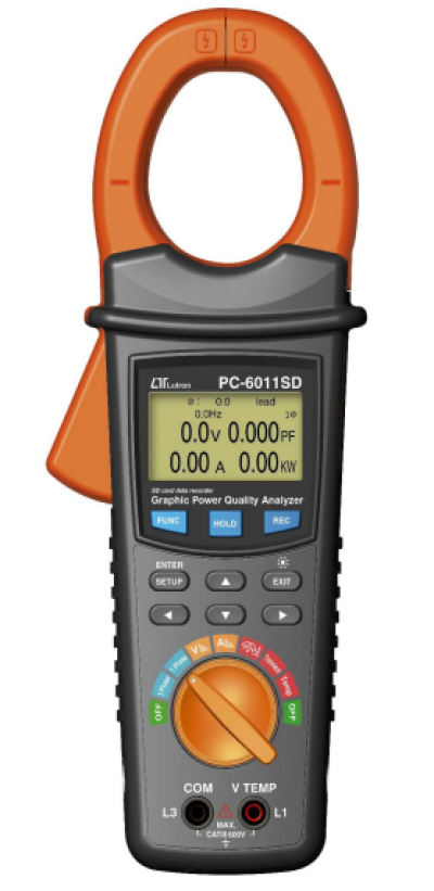 LUTRON PC-6011SD CLAMP POWER ANALYZER