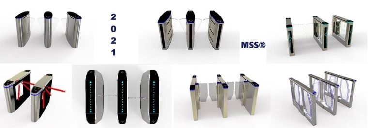MSS turnstiles technology for public ideal pedestrian access control solution.