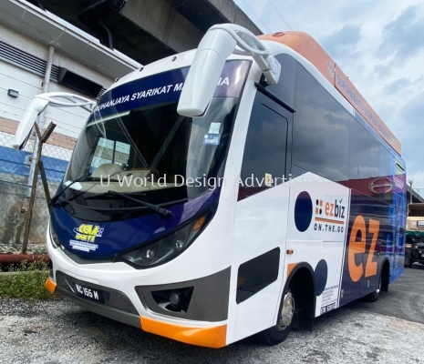 SURUHANJAYA SYARIKAT MALAYSIA (SSM) BUS BODY WRAPPING STICKER AT WILAYAH PERSEKUTUAN KUALA LUMPUR, SELANGOR