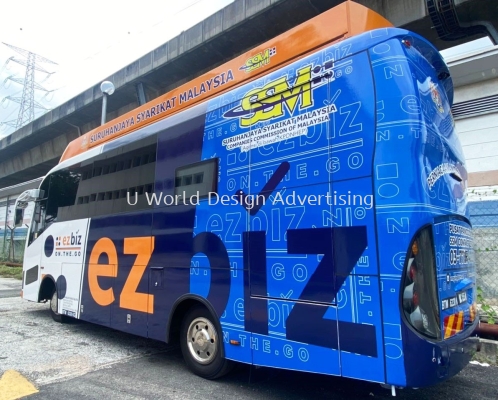 SURUHANJAYA SYARIKAT MALAYSIA (SSM) BUS BODY WRAPPING STICKER AT WILAYAH PERSEKUTUAN KUALA LUMPUR, SELANGOR