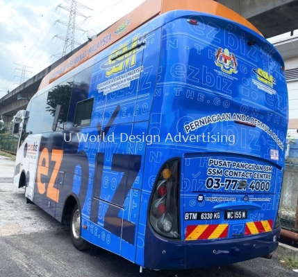 SURUHANJAYA SYARIKAT MALAYSIA (SSM) BUS BODY WRAPPING STICKER AT WILAYAH PERSEKUTUAN KUALA LUMPUR, SELANGOR