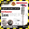 BOSSMAN BA031303/ 061203/ 082006/ 1002006/ 122506/ 162506 Cylinder Double Cut (A) TCT Carbide Burrs (3-16mm) Bits & Nuts Hand Tool