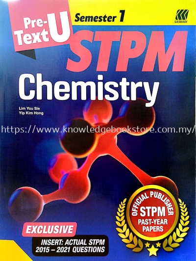 PRE-U TEXT STPM CHEMISTRY SEMESTER 1