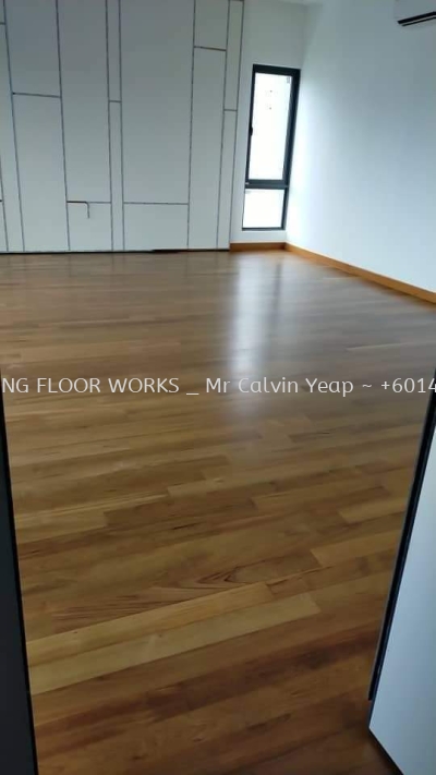 Parquet Flooring - Teak Wood