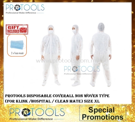 PROTOOLS DISPOSABLE COVERALL 