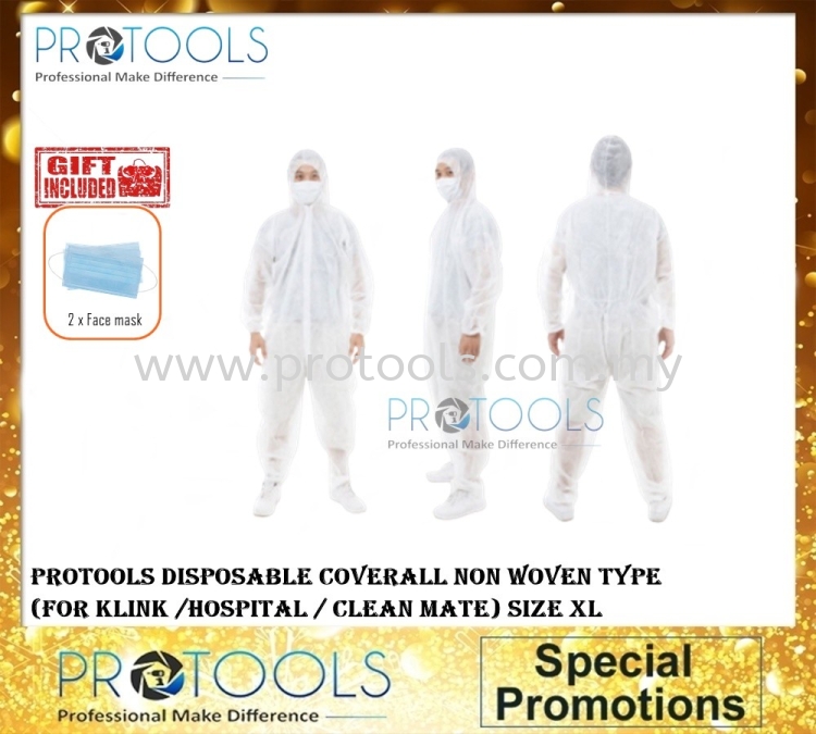 PROTOOLS DISPOSABLE COVERALL 