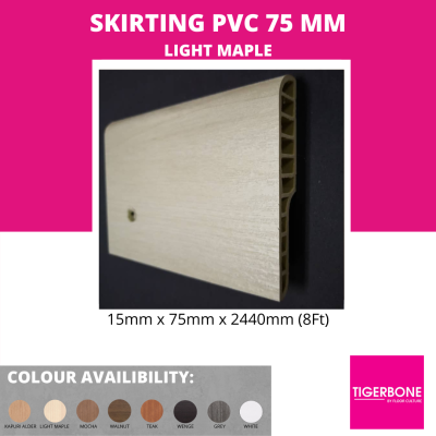 SKIRTING 75MM-LIGHT MAPLE