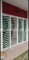 Mild Steel Grille With Powder Coated White  Mild Steel Grille