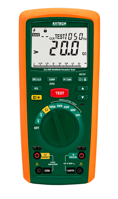 EXTECH MG320 : CAT IV Insulation Tester/True RMS MultiMeter