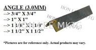 MILD STEEL ANGLE [3.0MM x 1 1/2" X 1 1/2"]  3.0MM+/- ANGLE STEEL HOLLOW / ANGLE / FLAT BAR / PIPE