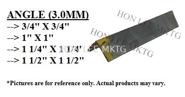 MILD STEEL ANGLE [3.0MM x 1 1/2" X 1 1/2"] 