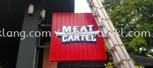 meat cartel restaurant cafe aluminum ceiliny trism casing 3d led frontlit lettering logo signage signboard at klang kuala lumpur shah alam puchong kepong damansara subang kota kemuning 3D ALUMINIUM CEILING TRIM CASING BOX UP SIGNBOARD